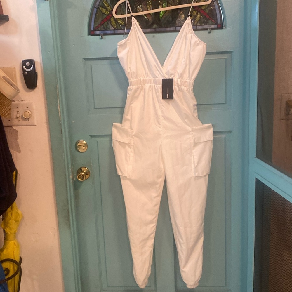 Fashion Nova Can’t Wait Windbreaker Jogger Jumpsuit. Size S